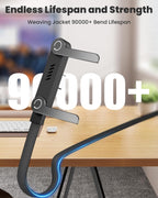 240W USB C to USB C Cable with Built-in Phone Stand, 4.9FT Sideways Phone Charger, T-Shaped 90 Degree Right Angle USB C Cable, 2 in 1 Invisible Holder Charger Cable with stand for iPhone MacBook iPad