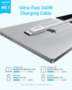 Anker Zolo Data Cables 1.5M 240w C to C