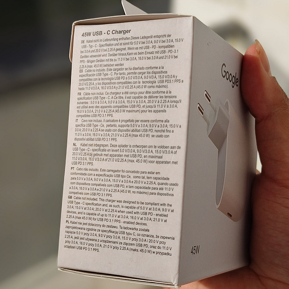 Google 45W USB-C Charger (US Version)