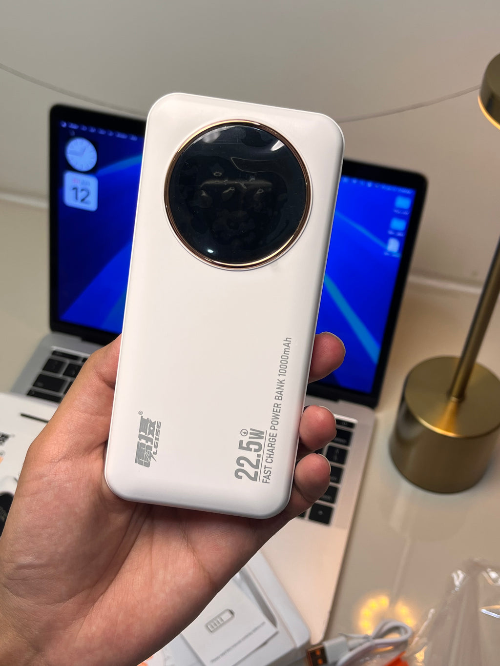LEISE LS-R51E 10000mAh Power Bank 22.5W Fast Charging with Built-in 4 Cables & Digital Display | PD + QC Portable Charger for iPhone, Samsung & Android