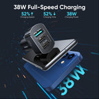 Joyroom C-A19 38W 3-Port Fast Car Charger