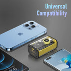 Orashare OT10CL Powerbank Built-in Cable 10000mAh Digital Display Transparent Mini