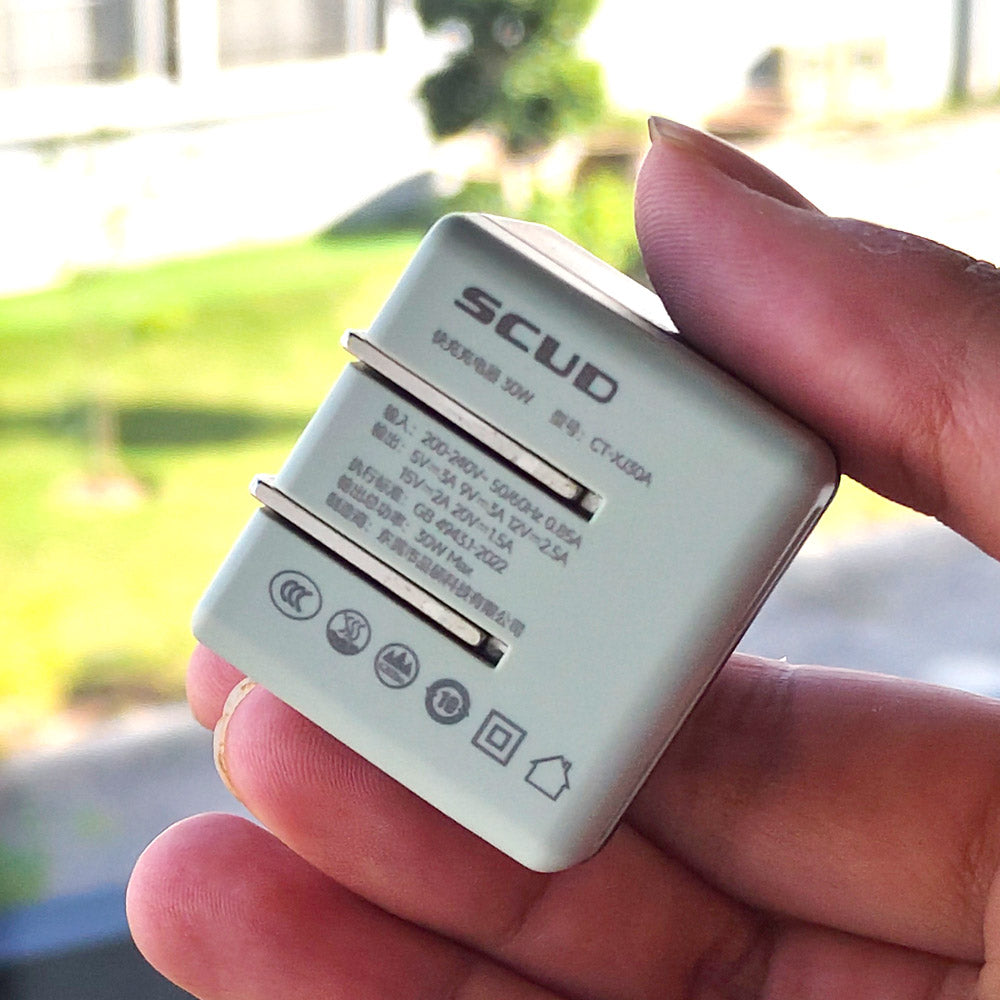 SCUD CT-A30A 30W Fast Charging USB-C Wall Adapter